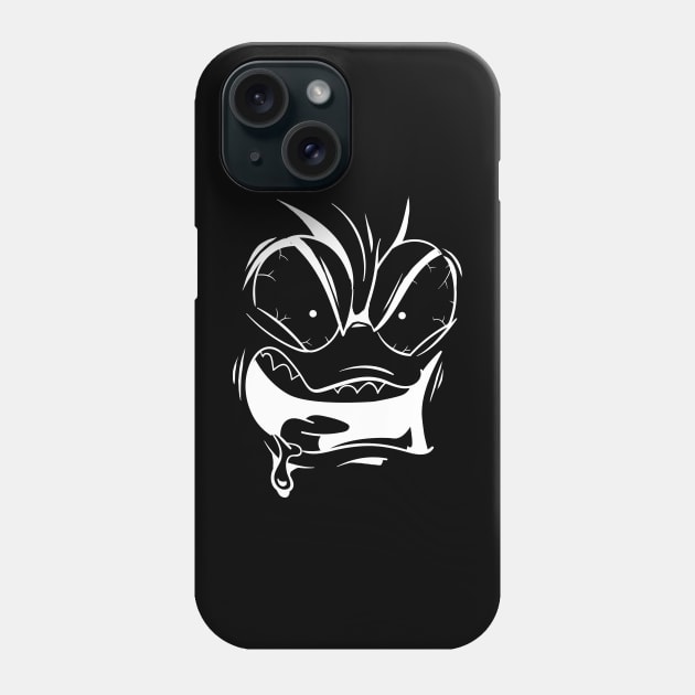 Crazy Angry Face Creative Design Phone Case by Stylomart