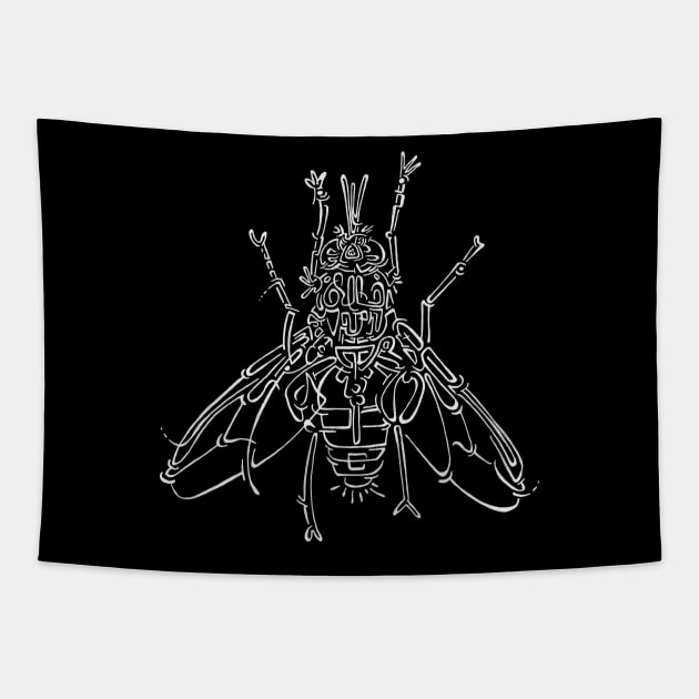 Mouche noire Tapestry by stephan_paquet