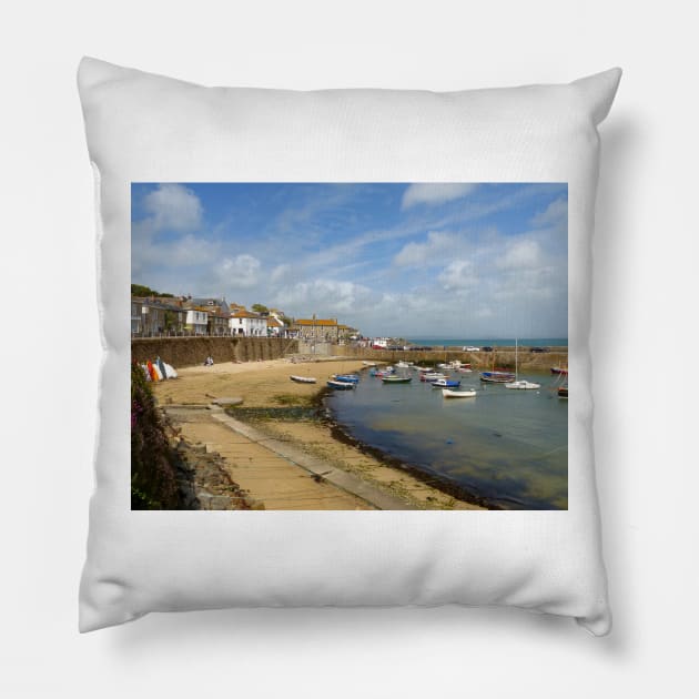 Mousehole, Cornwall Pillow by Chris Petty