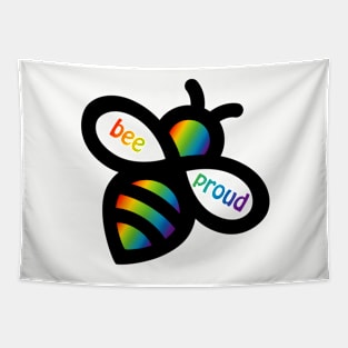 Bee Proud - LGBT Flag bees Tapestry