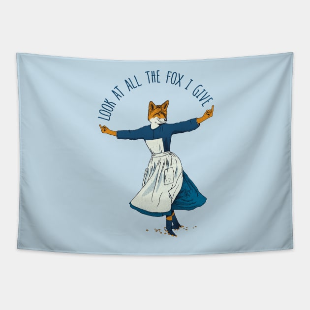 Look At All The Fox I Give - I Tapestry by Gintron