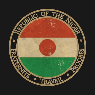 Vintage Republic of the Niger Africa African Flag T-Shirt