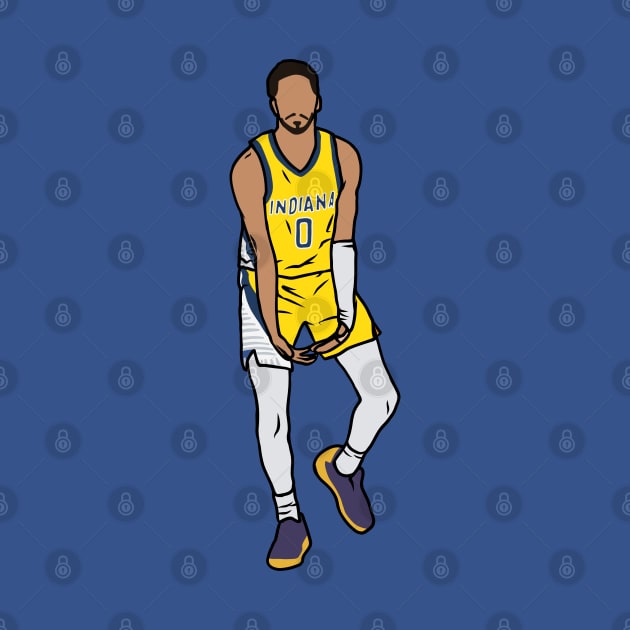 Tyrese Haliburton Big Balls Celebration by rattraptees