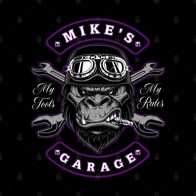 Mike's Garage Personalized Men's Gift by grendelfly73