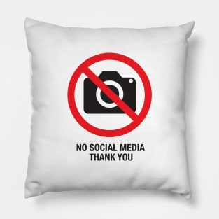 no social media Pillow