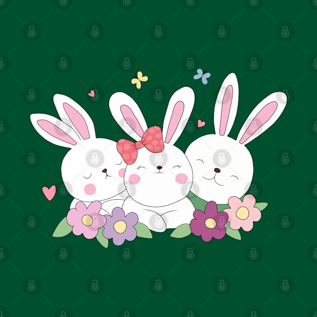 Easter Bunnies by valentinahramov