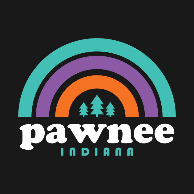 Pawnee Indiana Retro by PodDesignShop