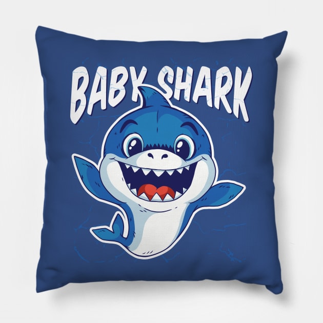 Baby Shark Pillow by madeinchorley