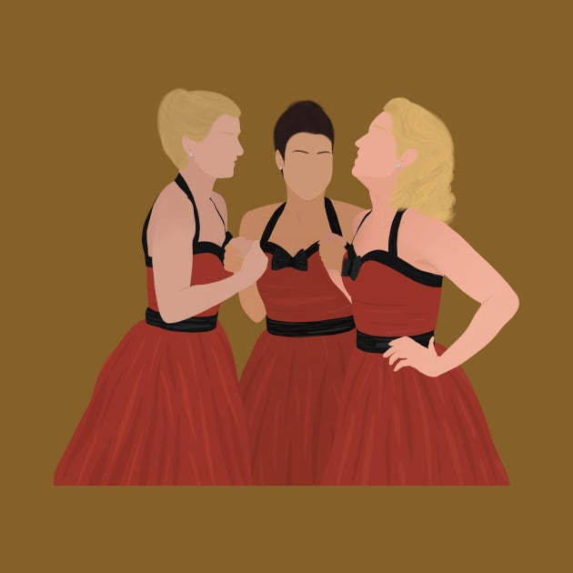 Glee The Unholy Trinity Quinn Brittany And Santana Red Dress Outfit by senaeksi