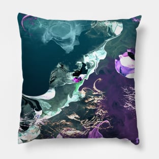 Twirls and swirls - abstract art. Pillow