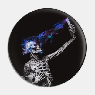 Skeleton selfie Pin