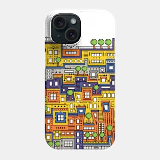 Cute City Illustration Phone Case