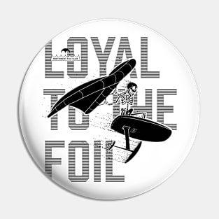 Northwest Foil Club: LOYAL / All Black (Background text) Pin