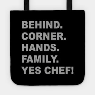 Yes Chef - The Bear Tv Show - Kitchen Tote