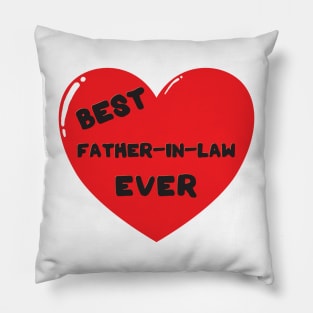 Best father in law ever heart doodle hand drawn design Pillow