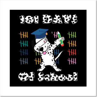 101 Days of School Dalmatian Dog Teachers Kids Gift Women's T-Shirt