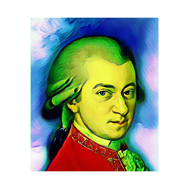 Wolfgang Amadeus Mozart Portrait | Wolfgang Amadeus Mozart Artwork 5 by JustLit