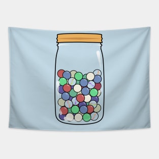 Jar Full of Marbles Tapestry