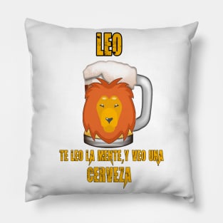 Fun design for lovers of beer and good liquor. Leo sign Pillow