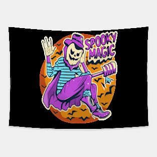 Spooky night magic Tapestry