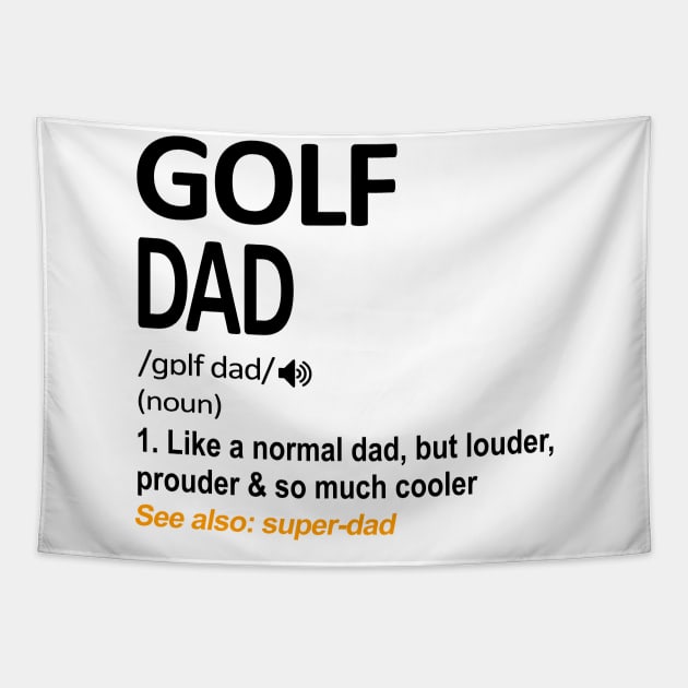 Golf Dad Definition Tapestry by heryes store