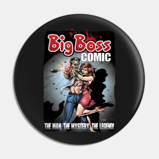 Big Boss Comic Illustration Pin
