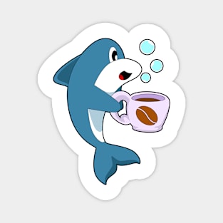 Dolphin Coffee Cup Magnet