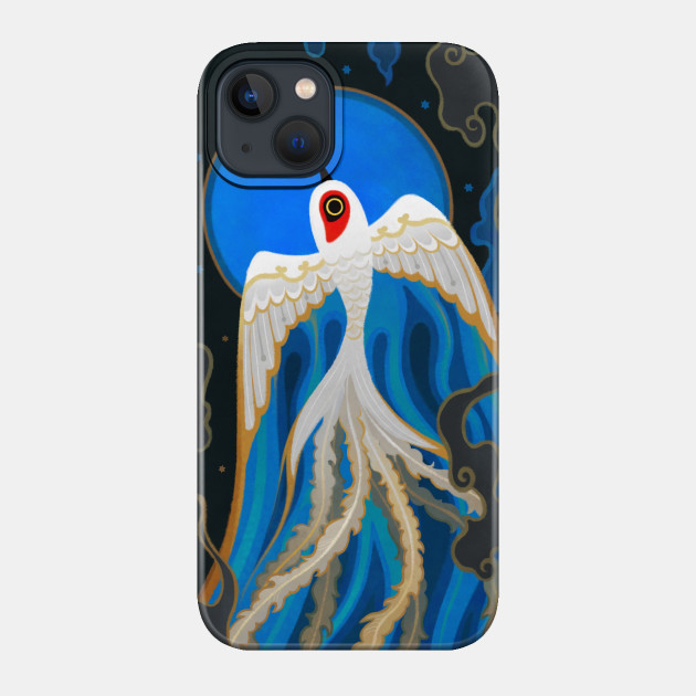 Moon bird - Oriental - Phone Case