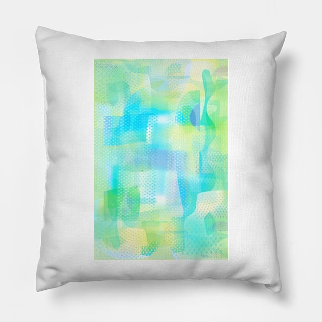 Turquoise Ether Pillow by charker