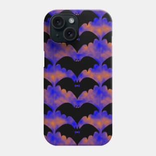 Bats And Bows Blue Orange Phone Case