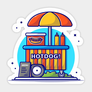 9mm Hot-Dog Sticker for Sale by Under-Radar-Art