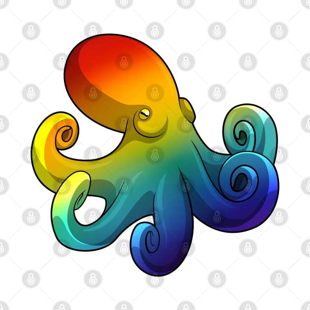 Octopus with Rainbow by Markus Schnabel