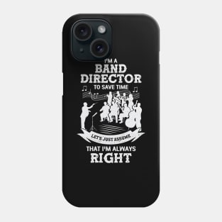 Band Director Music Principal Chief Conductor Gift Phone Case