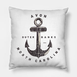 Avon, NC Summertime Vacationing Big Anchor Pillow