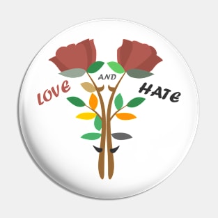 two roses Pin