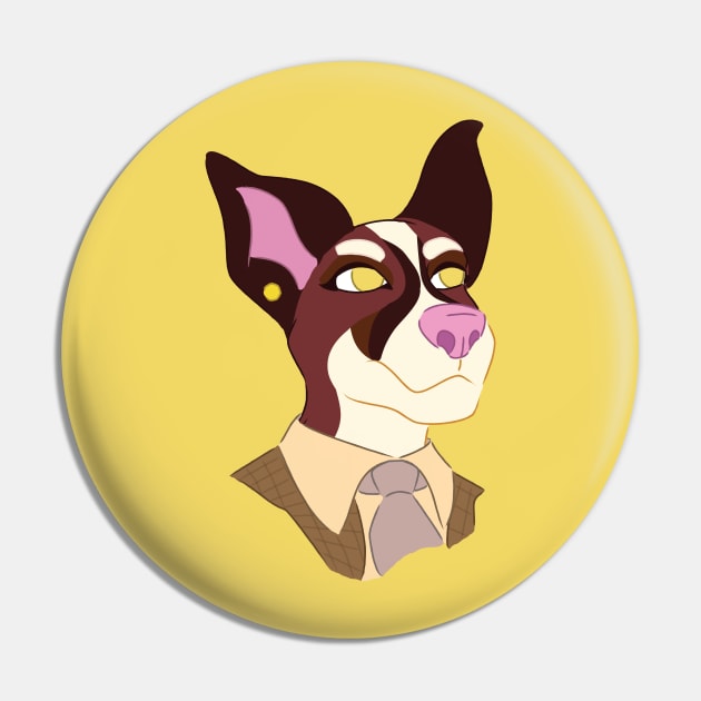 Professor Pooch Pin by Textual