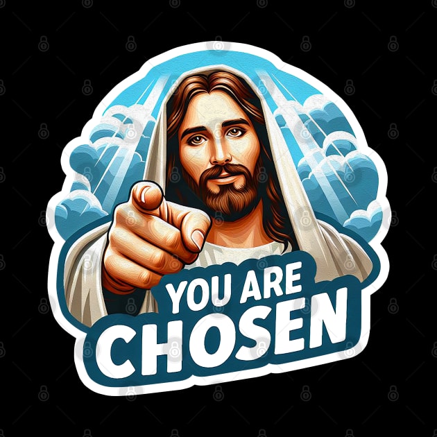 You Are Chosen Jesus Christ meme Bible Quote wwjd by Plushism