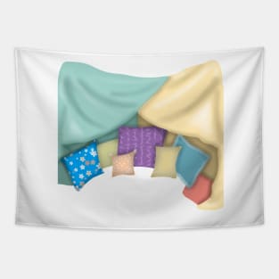 Blanket fort Tapestry