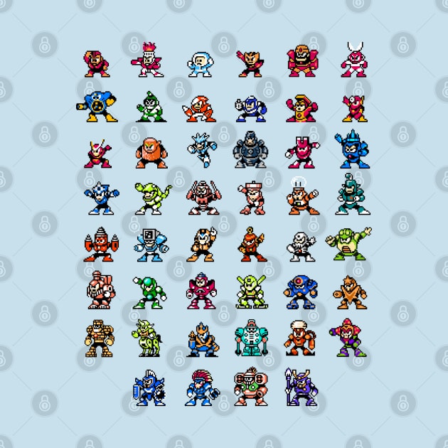 Mega-Man 1-6 Robot Masters