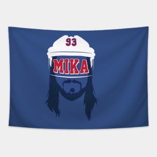 Mika Zibanejad Blank Face Tapestry