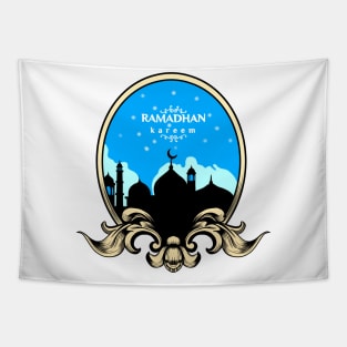 Background Ramadhan mubarak 2024 design Tapestry