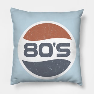 Retro logo for nostalgic 70s and 80s style Pillow