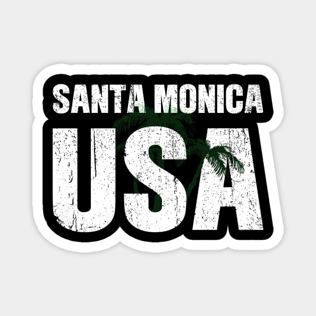 Santa Monica California Magnet by Realfashion