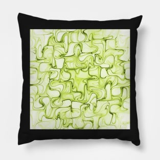 Green waves Pillow