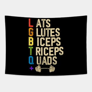 Lats Glutes Biceps Triceps Quads Lgbtq Tapestry