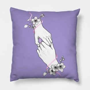 Holding hands Pillow