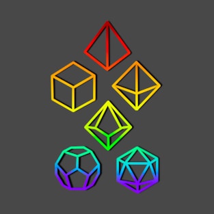 Gay Pride Geometric Dice T-Shirt