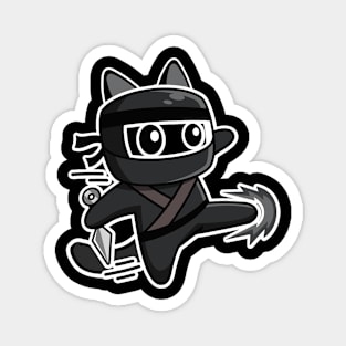 Cute Ninja Cat Magnet