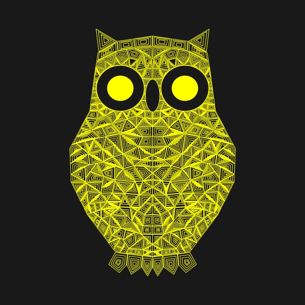 Geometric Owl 5 by Shrenk