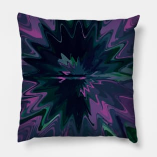 Navy and Magenta Marble Fluid Pour Pillow